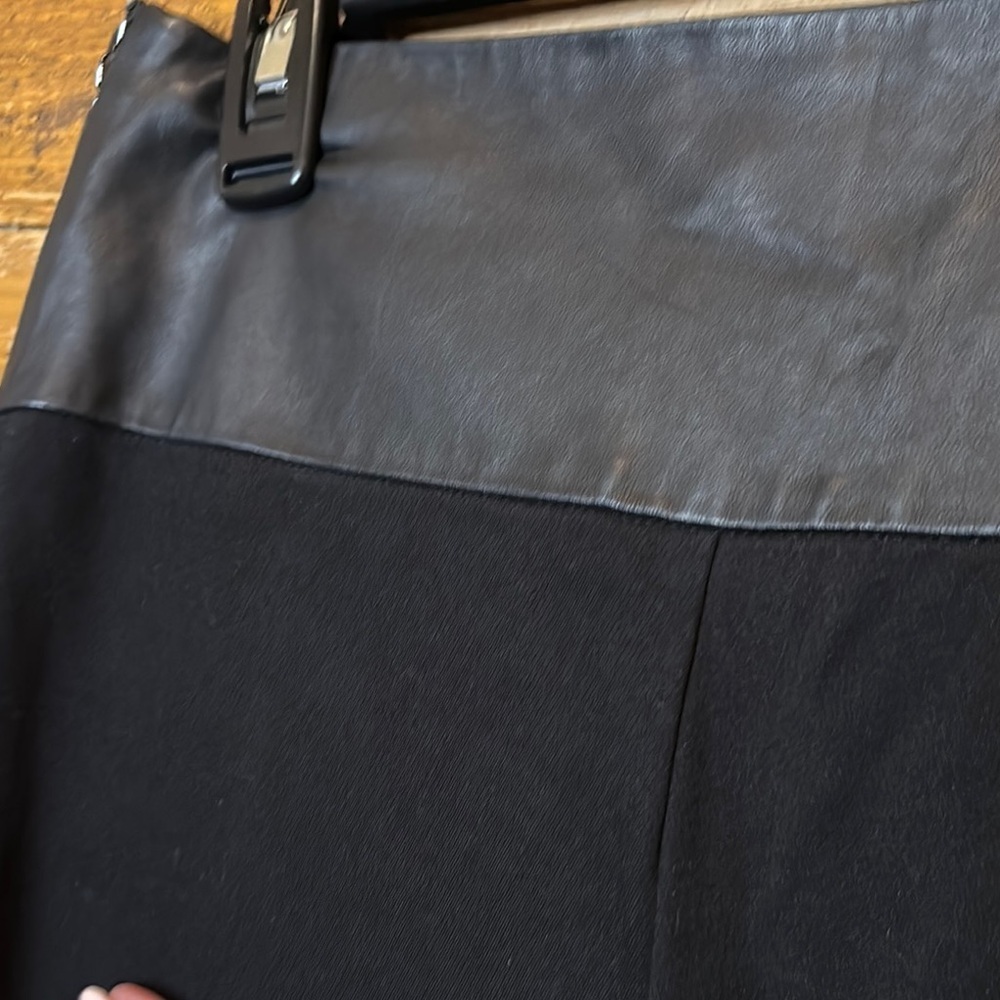 Marciano by Guess Black Leggings with Leather Waist Band - Picture 7 of 8